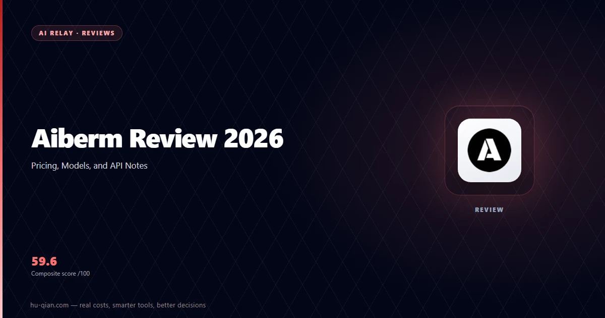 Aiberm Review 2026 — cover stating the verdict and its trade-offs