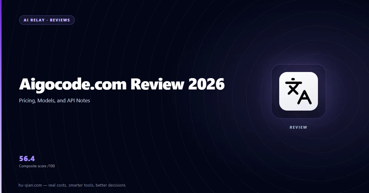 Aigocode.com Review 2026 — cover stating the verdict and its trade-offs