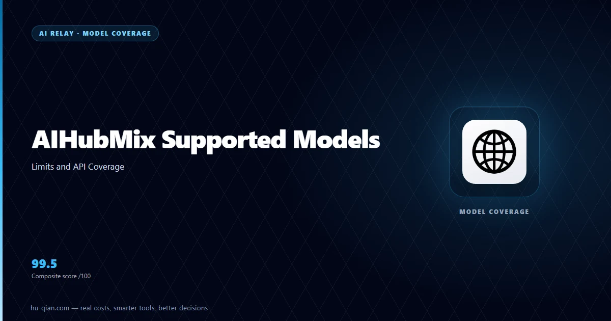 AIHubMix models cover: coverage and context limits