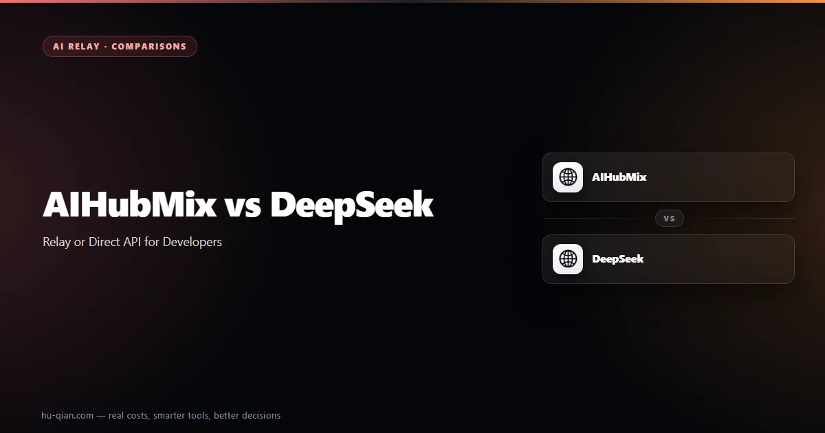 AIHubMix vs DeepSeek — editorial cover