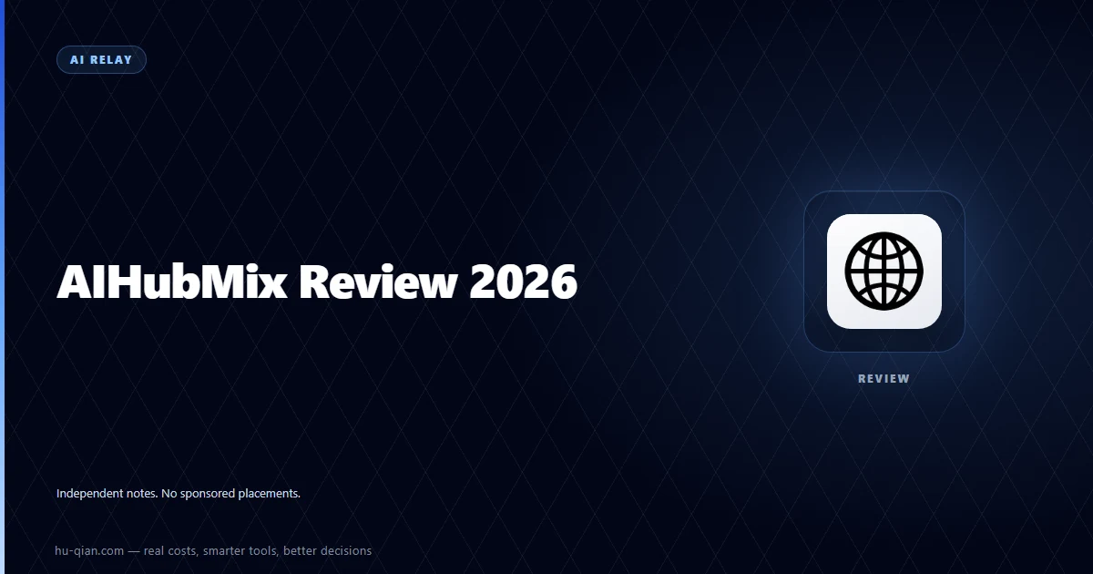AIHubMix Review 2026 — editorial cover