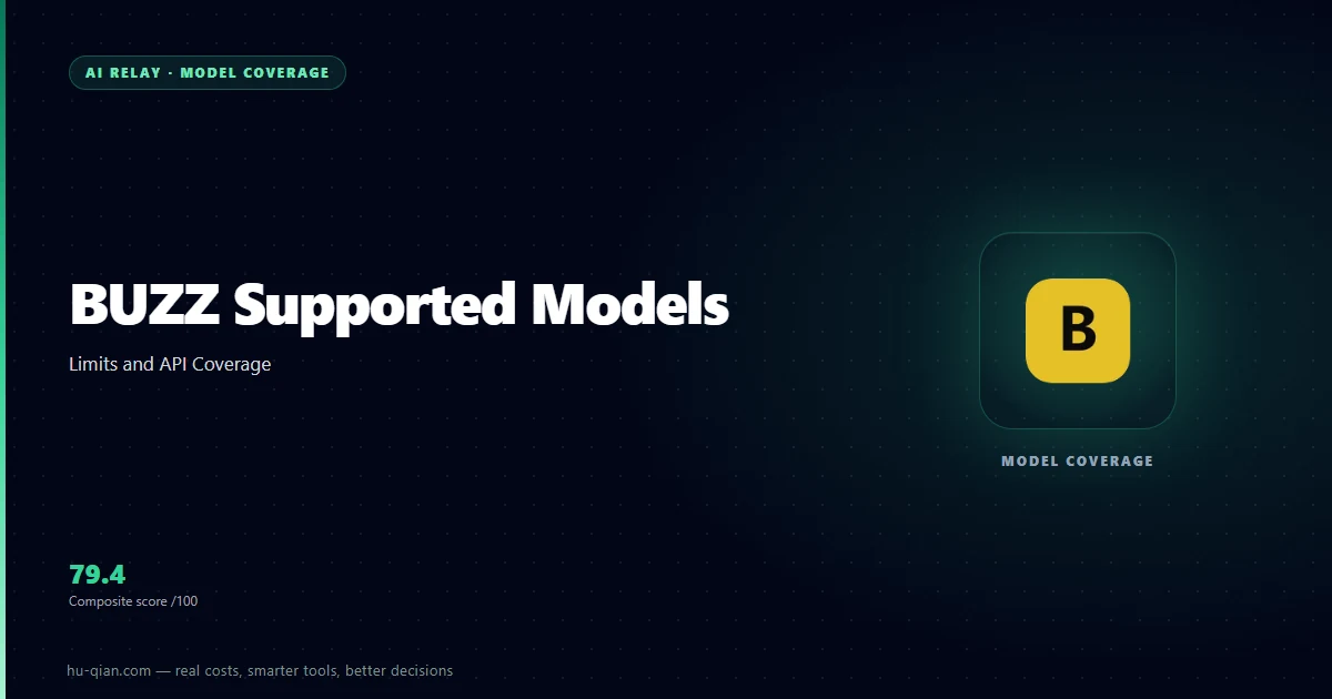 BUZZ Supported Models — cover listing the supported models