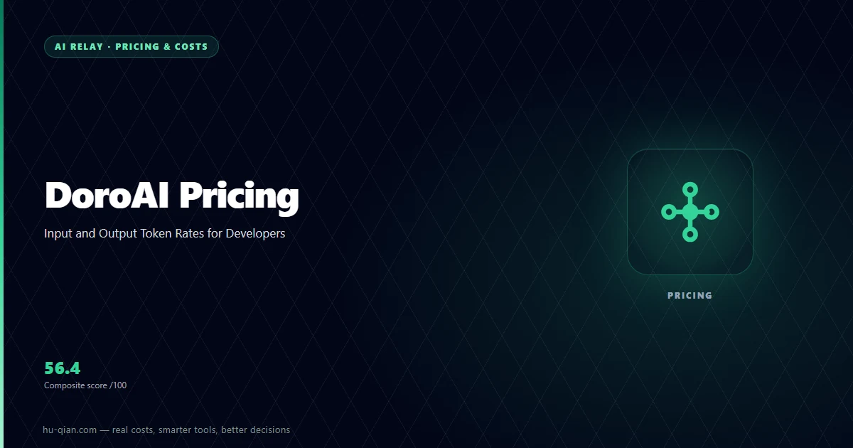 DoroAI Pricing: Input and Output Token Rates — cover of the vendor token rates