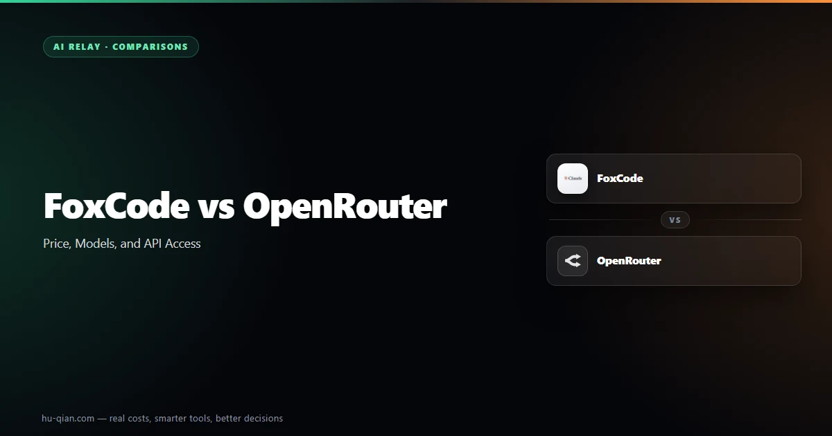 FoxCode vs OpenRouter — head-to-head comparison cover