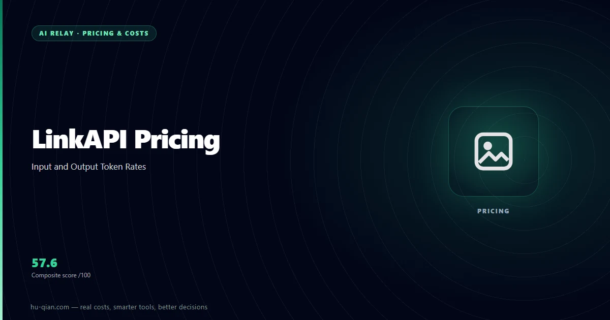 LinkAPI Pricing: Input and Output Token Rates — cover listing the supported models