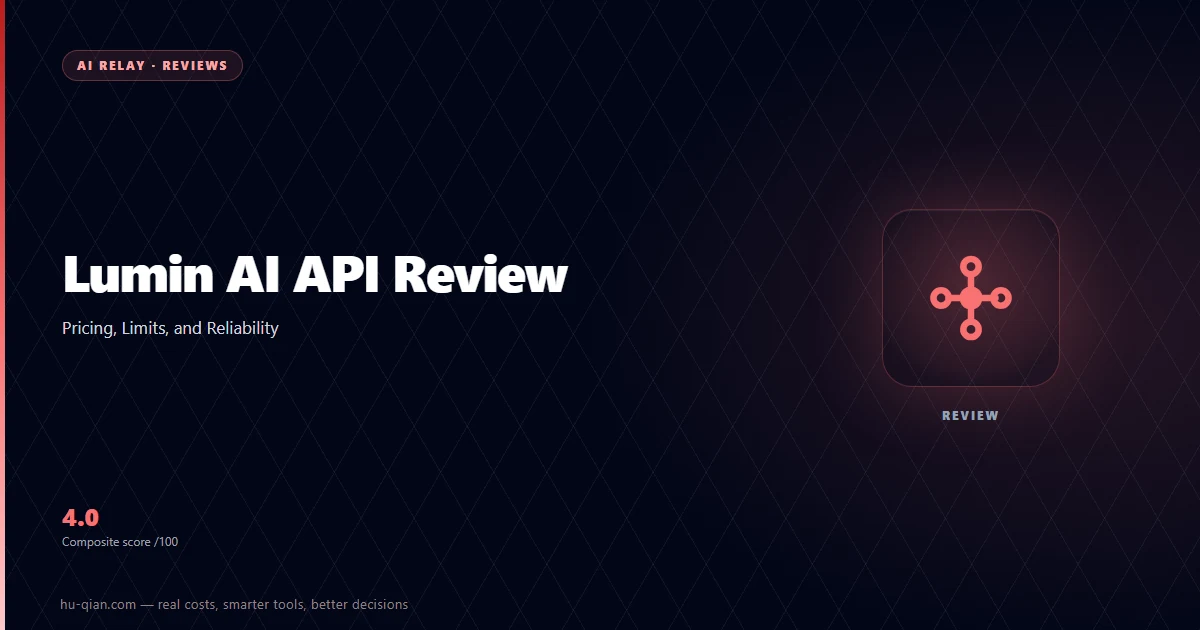 Lumin Ai review cover: pricing, models, reliability