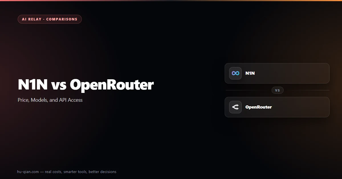 N1N vs OpenRouter: Price, Models, and API Access - Comparison