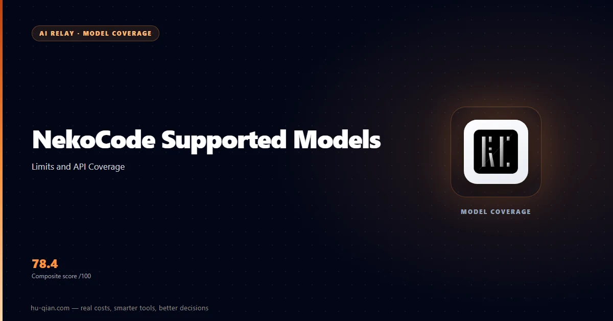 NekoCode Supported Models — cover listing the supported models