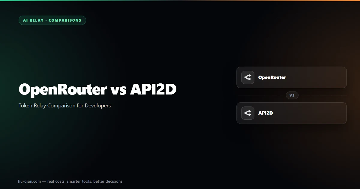 OpenRouter vs API2D — editorial cover