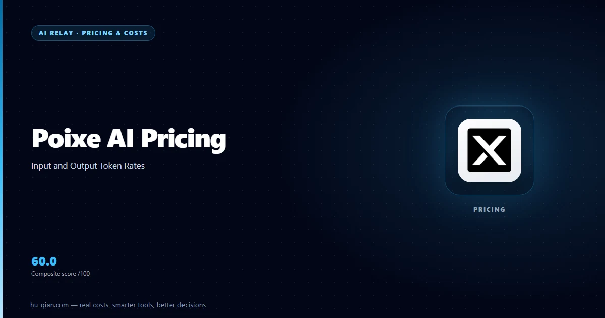 Poixe AI Pricing: Input and Output Token Rates — cover of the vendor token rates