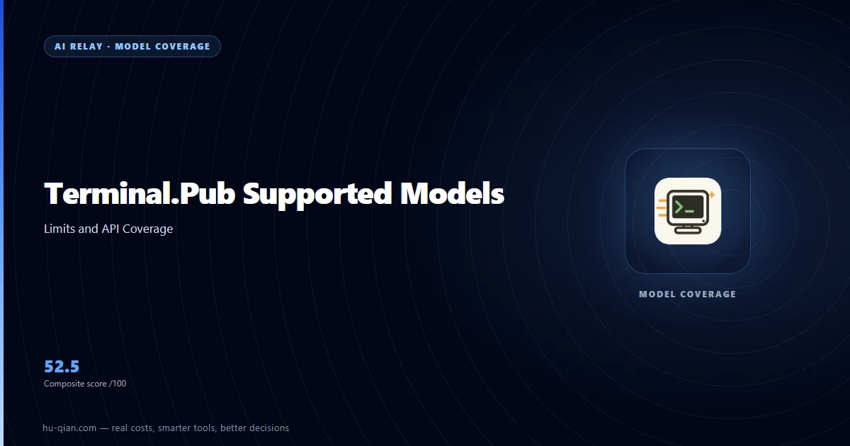 Terminal Pub models cover: coverage and context limits