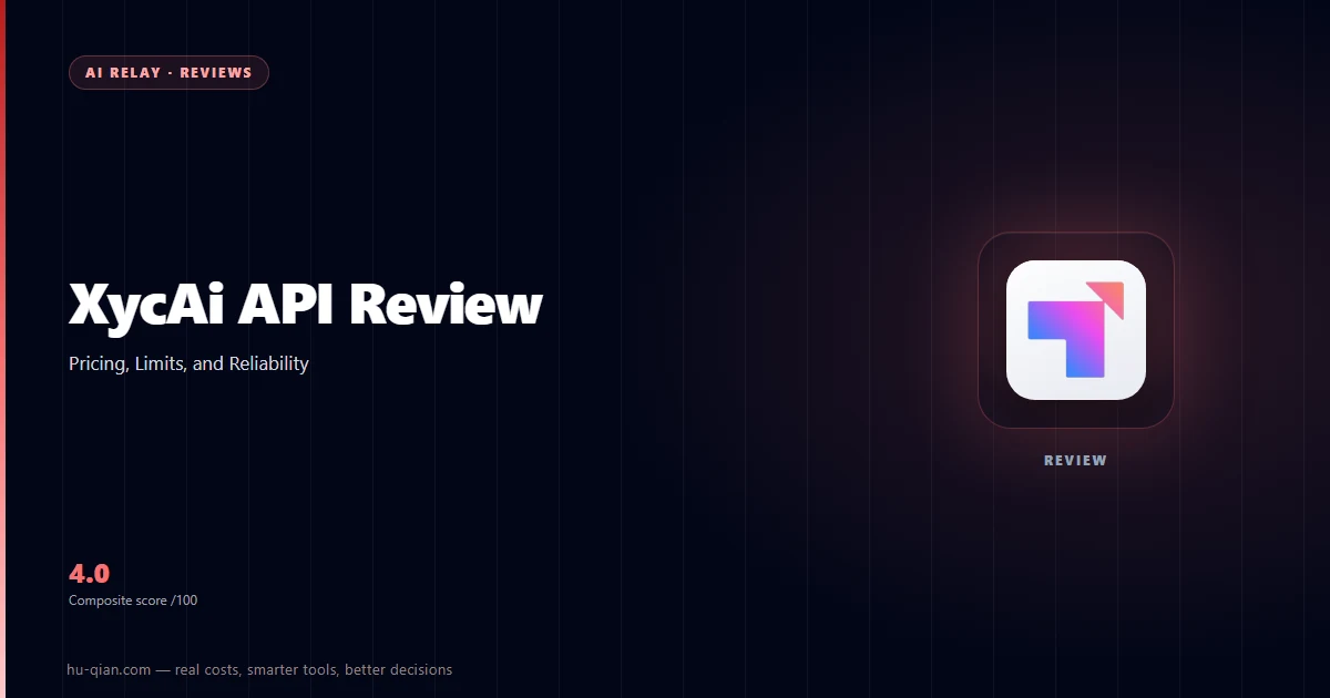 XycAi API Review: Pricing, Limits, and Reliability — cover showing the headline figure